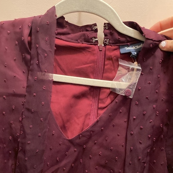 ModCloth apogee of elegance maroon dress - Picture 8 of 9